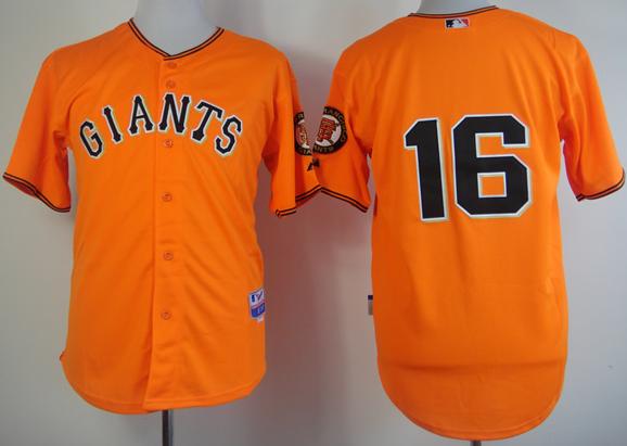 Cheap San Francisco Giants 16 Angel Pagan Orangr Cool Base MLB Baseball Jersey For Sale