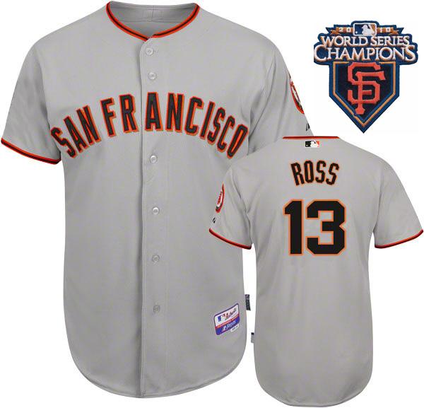 Cheap 2010 World Series Champions San Francisco Giants 13 Ross Grey Jersey For Sale