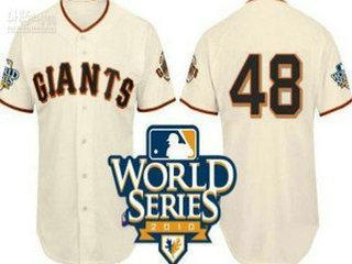 Cheap 2010 World Series San Francisco Giants 48 Sandoval Cream Jersey For Sale