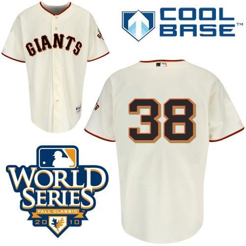 Cheap 2010 World Series San Francisco Giants 38 Wilson Cream Jersey For Sale