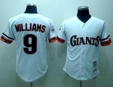 Cheap San Francisco Giants 9 Williams White M&N Jerseys For Sale