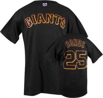 Cheap San Francisco Giants 25 Barry Bonds Black Jersey For Sale
