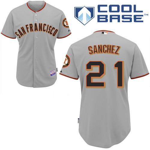 San Francisco Giants 21 Sanchez Grey MLB Jersey