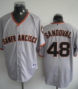 Cheap San Francisco Giants 48 Sandoval Grey Jersey For Sale