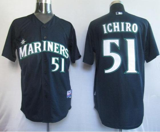 Cheap Seattle Mariners 51 Ichiro Blue MLB Jersey For Sale