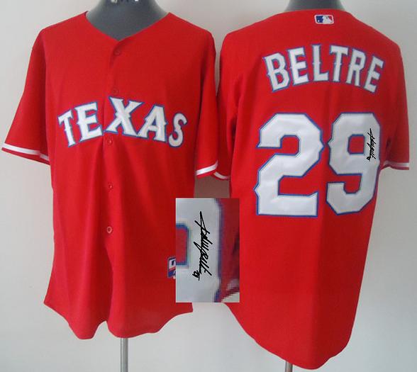 Cheap Texas Rangers 29 Adrian Beltre Red Sined MLB Baseball Jersey For Sale