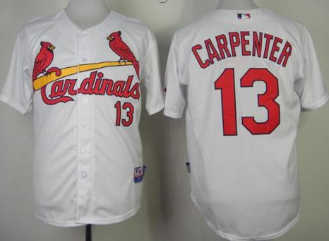 Cheap St.Louis Cardinals 13 Matt Carpenter White Cool Base MLB Jersey For Sale