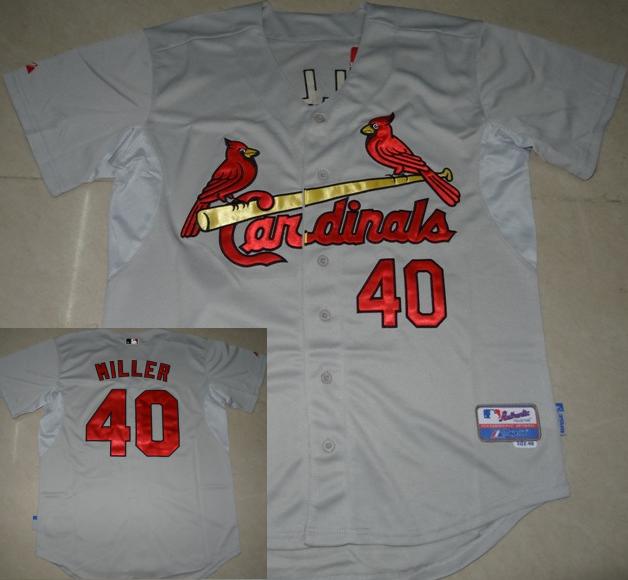 Cheap St.Louis Cardinals 40 Shelby Miller Grey MLB Jerseys For Sale