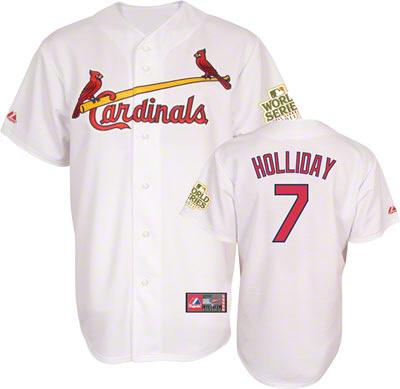Cheap St.Louis Cardinals 7 Matt Holliday 2011 World Series Fall Classic White Jersey For Sale