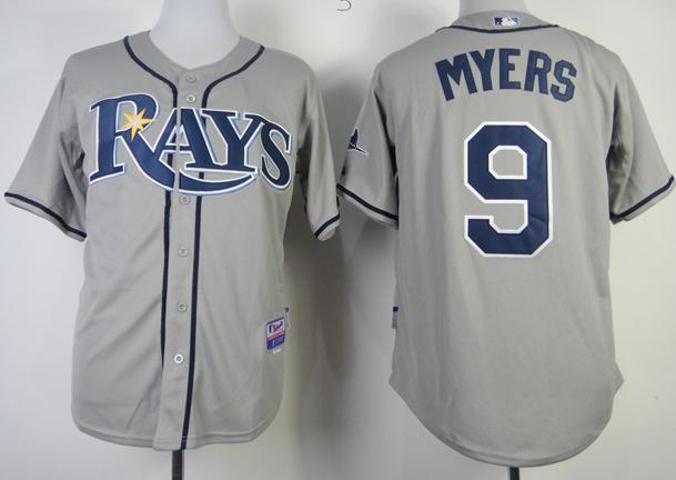 Cheap Tampa Bay Rays 9 Wil Myers Grey Cool Base MLB Jerseys For Sale