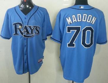 Cheap Tampa Bay Rays 70 Joe Maddon Light Blue MLB Jerseys For Sale