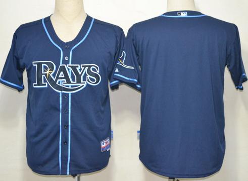 Cheap Tampa Bay Rays Blank Navy Blue MLB Jersey For Sale