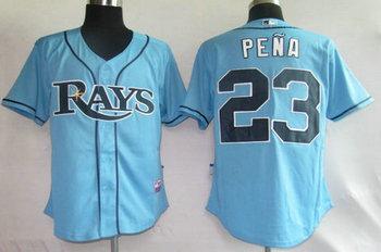 Cheap Tampa Bay Rays 23 PENA Light Blue MLB Jersey For Sale