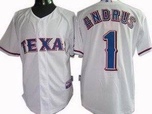 Cheap Texas Rangers 1 Elvis Andrus Jersey white For Sale