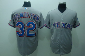 Cheap Texas Rangers 32 Josh Hamilton Grey Jerseys For Sale