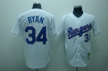 Cheap Nolan Ryan Texas Rangers 34 Throwback white Jersey For Sale