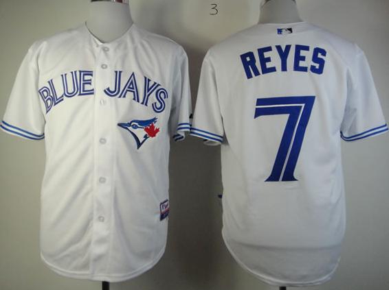 Cheap Toronto Blue Jays #7 Jose Reyes White Cool Base MLB Jersey For Sale