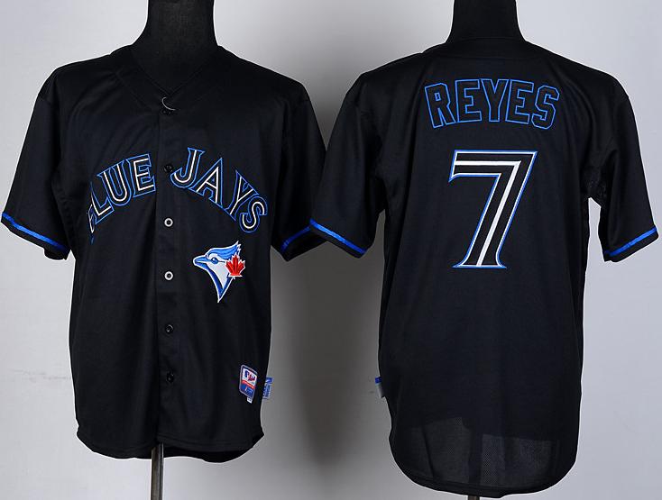 Cheap Toronto Blue Jays #7 Jose Reyes Black MLB Jerseys. For Sale