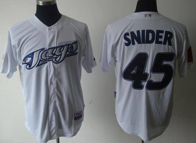 Cheap Toronto Blue Jays 45 Snider White MLB Jersey For Sale