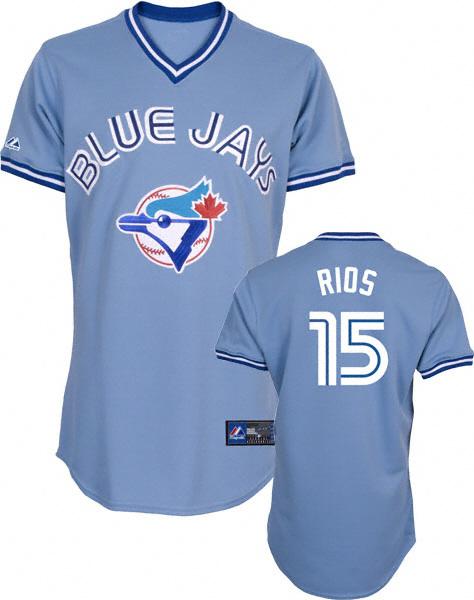 Cheap Toronto Blue Jays 15 Alexis Rios Blue Jersey For Sale
