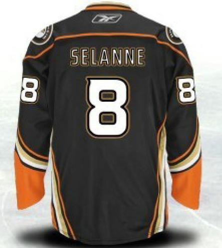 Cheap Anaheim Ducks 8 Teemu Selanne Black NHL Jerseys For Sale
