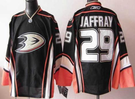 Cheap Anaheim Ducks 29 Jason Jaffray Black NHL Jersey For Sale