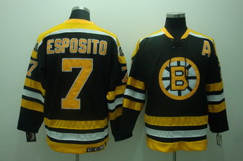 Cheap Boston Bruins 7 phil esposito black Jerseys CCM For Sale