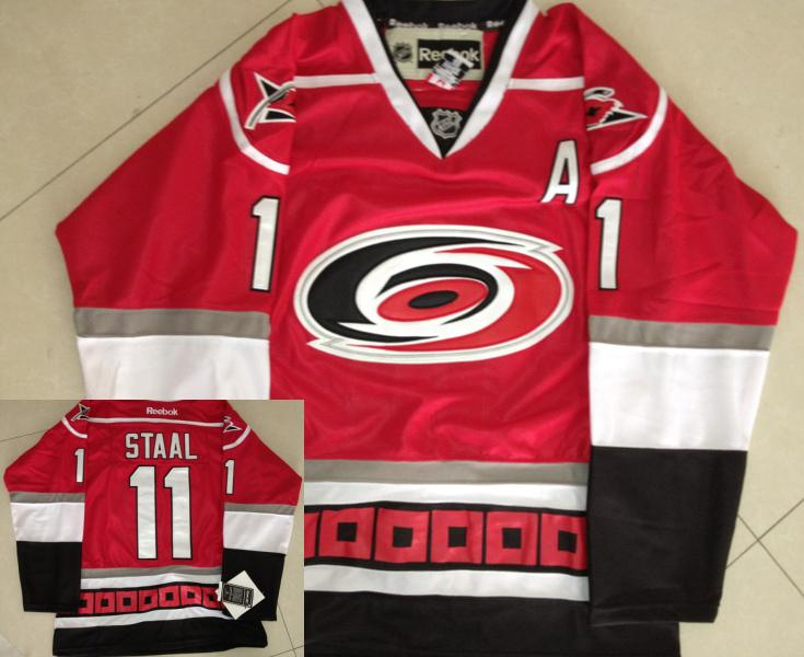 Cheap Carolina Hurricanes 11 Jordan Staal Red NHL Jerseys For Sale