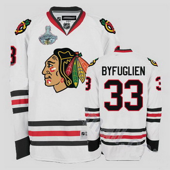 Cheap Chicago Blackhawks 33 Dustin Byfuglien White Jersey Champions Cup Patch For Sale