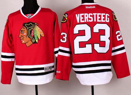 Cheap Chicago Blackhawks 23 Kris Versteeg Red Hockey NHL Jerseys For Sale