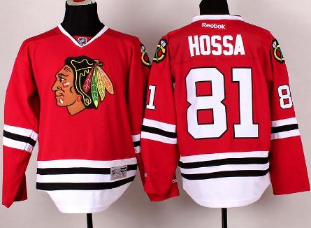 Cheap Chicago Blackhawks 81 Marian Hossa Red NHL Jerseys For Sale