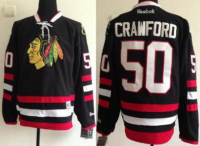 Cheap Chicago Blackhawks 50 Corey Crawford 2014 NHL Stadium Series Jerseys For Sale