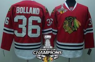 Cheap Chicago Blackhawks 36 Dave Bolland Red 2013 Stanley Cup Champions Patch NHL Jerseys For Sale