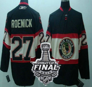 Cheap Chicago Blackhawks 27 Jeremy Roenick New 3RD NHL Jerseys With 2013 Stanley Cup Patch For Sale