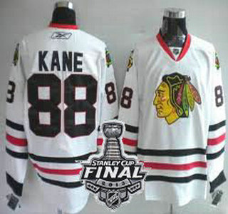 Cheap Chicago Blackhawks 88 Patrick Kane White NHL Jerseys With 2013 Stanley Cup Patch For Sale