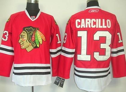 Cheap Chicago Blackhawks 13 Daniel Carcillo Red Jersey For Sale
