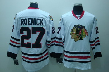 Cheap Chicago Blackhawks 27 Jeremy Roenick White Jerseys For Sale