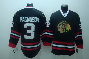 Cheap Chicago Blackhawks jerseys 3 Keith Magnuson black For Sale