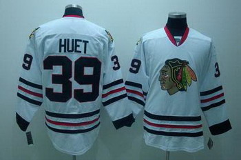 Cheap Chicago Blackhawks 39 HUET jersey white For Sale