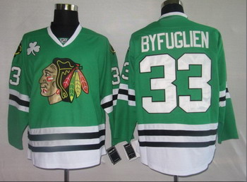 Cheap Hockey Jerseys Chicago Blackhawks 33 Byfuglien green For Sale