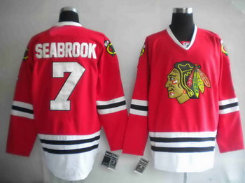 Cheap Jerseys Chicago Blackhawks 7 SEABROOK red For Sale