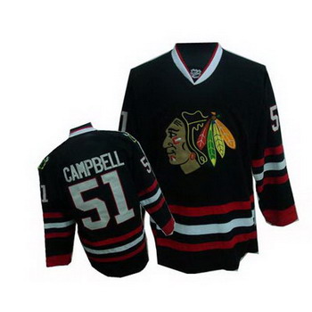 Cheap Chicago Blackhawks 51 Brian Campbell black For Sale