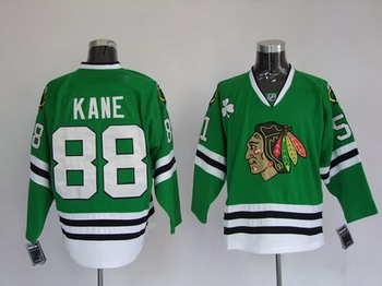 Cheap Chicago Blackhawks 88 Patrick Kane Green For Sale