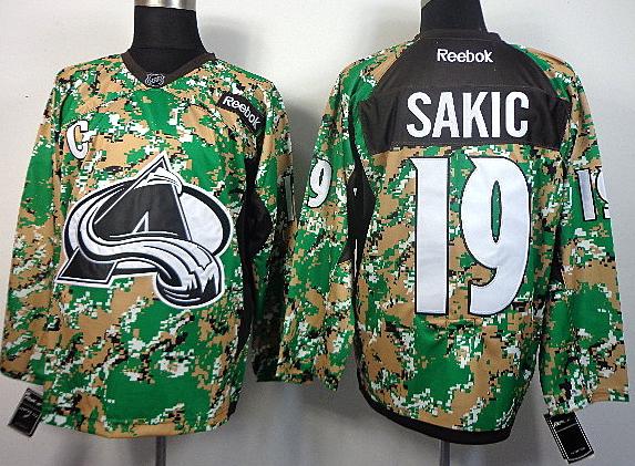 Cheap Colorado Avalanche 19 Joe Sakic Camo NHL Hockey Jersey For Sale