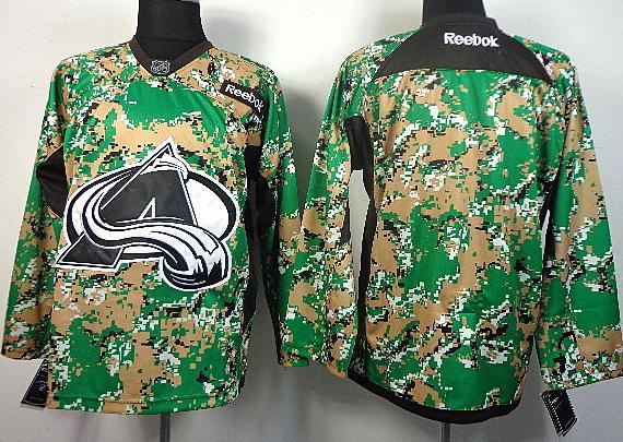 Cheap Colorado Avalanche Blank Camo NHL Hockey Jersey For Sale