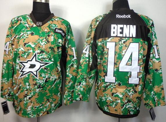 Cheap Dallas Stars 14 Jamie Benn Camo NHL Jerseys For Sale