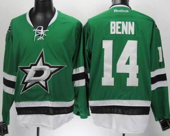 Cheap Dallas Stars 14 Jamie Benn 2013 Green NHL Jersey For Sale