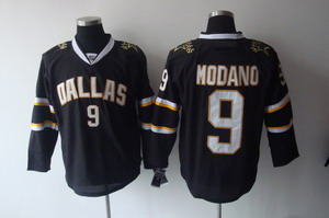 Cheap Dallas Stars 9 Mike Modano Black Color Jerseys For Sale