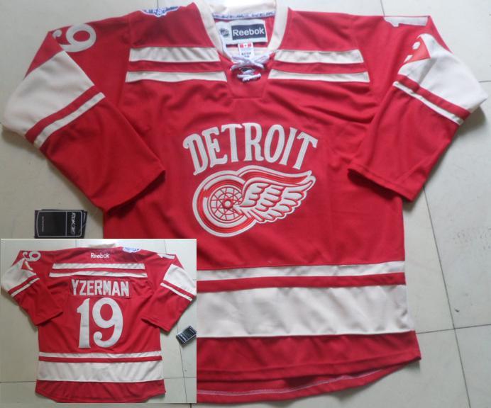 Cheap Deroit Red Wings #19 Steve Yzerman 2014 Winter Classic Red NHL Jerseys For Sale
