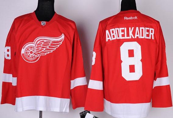 Cheap Detroit Red Wings 8 Justin Abdelkader Red NHL Jerseys For Sale